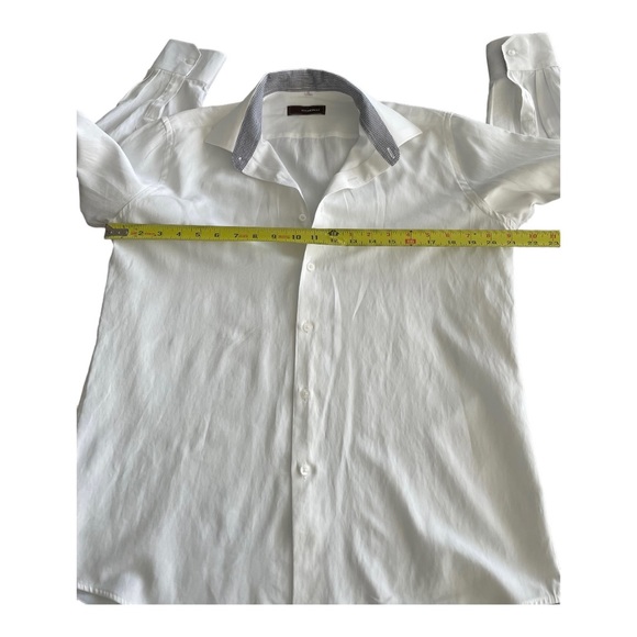 Vitarelli Button Up Shirt Adult 32/33 White Slim Fit long sleeve - Picture 7 of 11